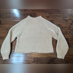 OAK + FORT Cream Knit Alpaca Blend Sweater Size XS